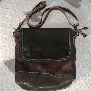 Pebbled soft leather Crossbody